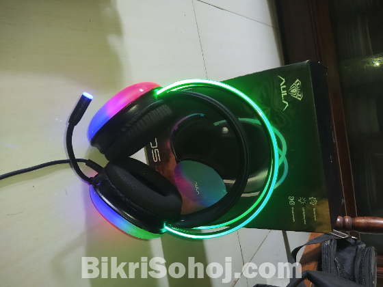 Aula S505 Transparent Wired RGB Headphone